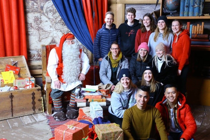 Samen op de foto met de kerstman