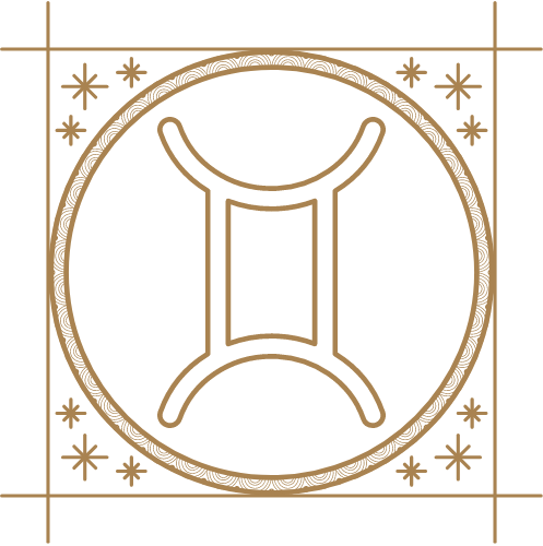 Afbeelding: teken van het sterrenbeeld Tweeling