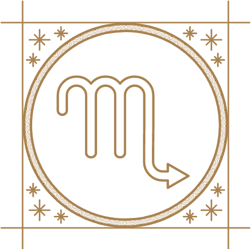 Afbeelding: teken van het sterrenbeeld Schorpioen